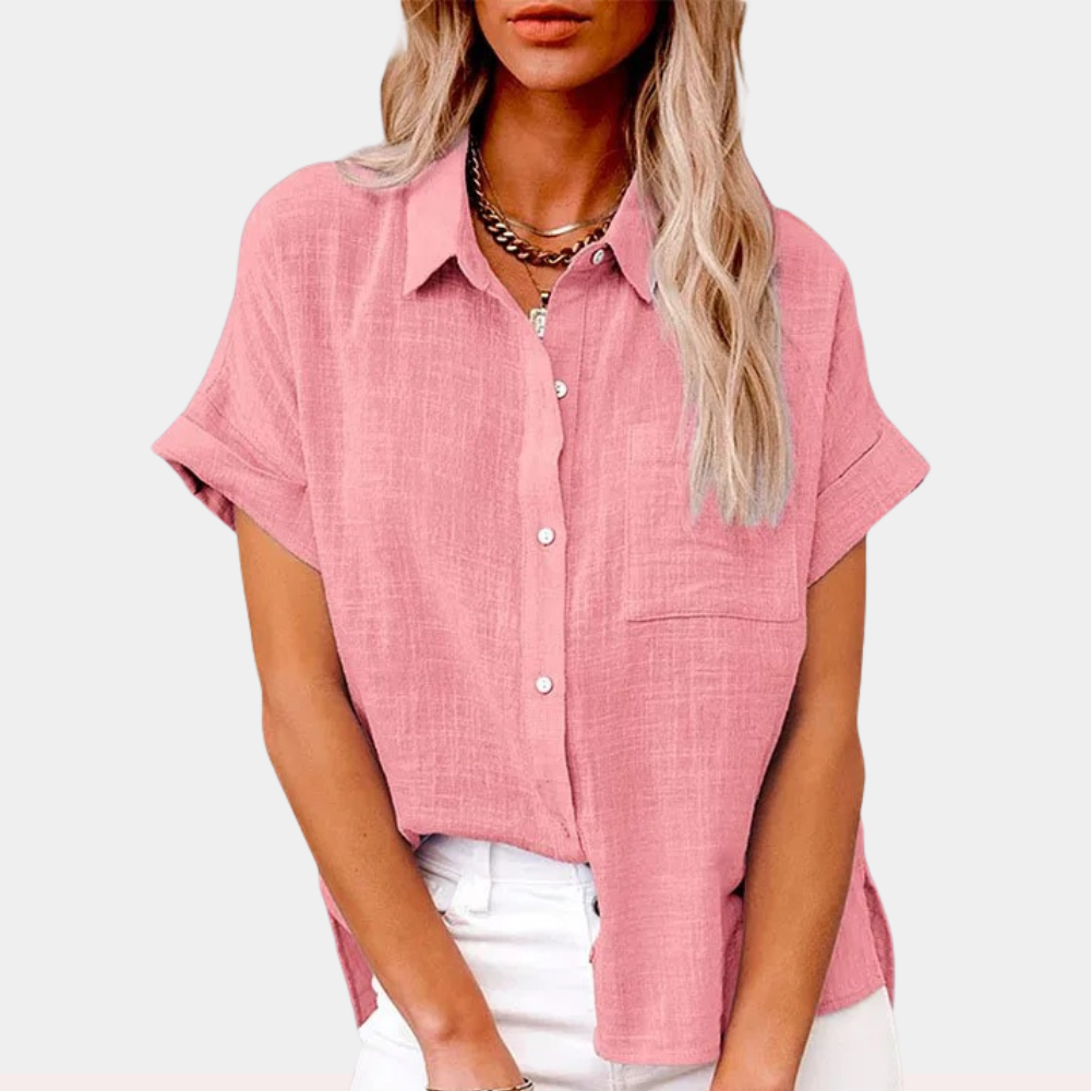 Button Front Blouse