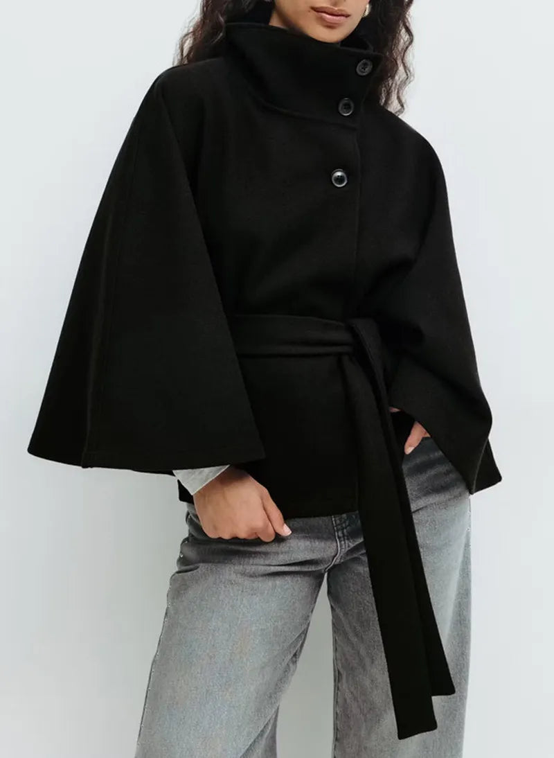 Belted Cape Coat