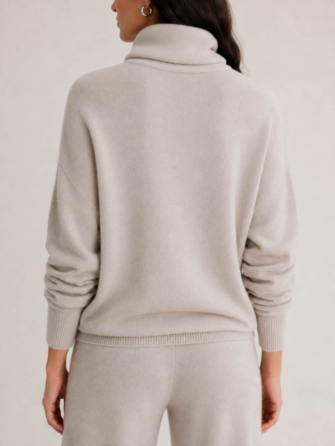 Roll-neck sweater - back