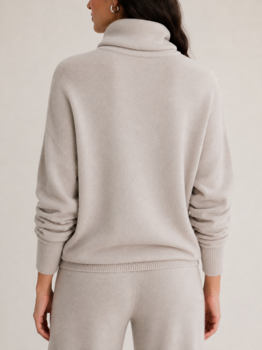 Roll-neck sweater - back