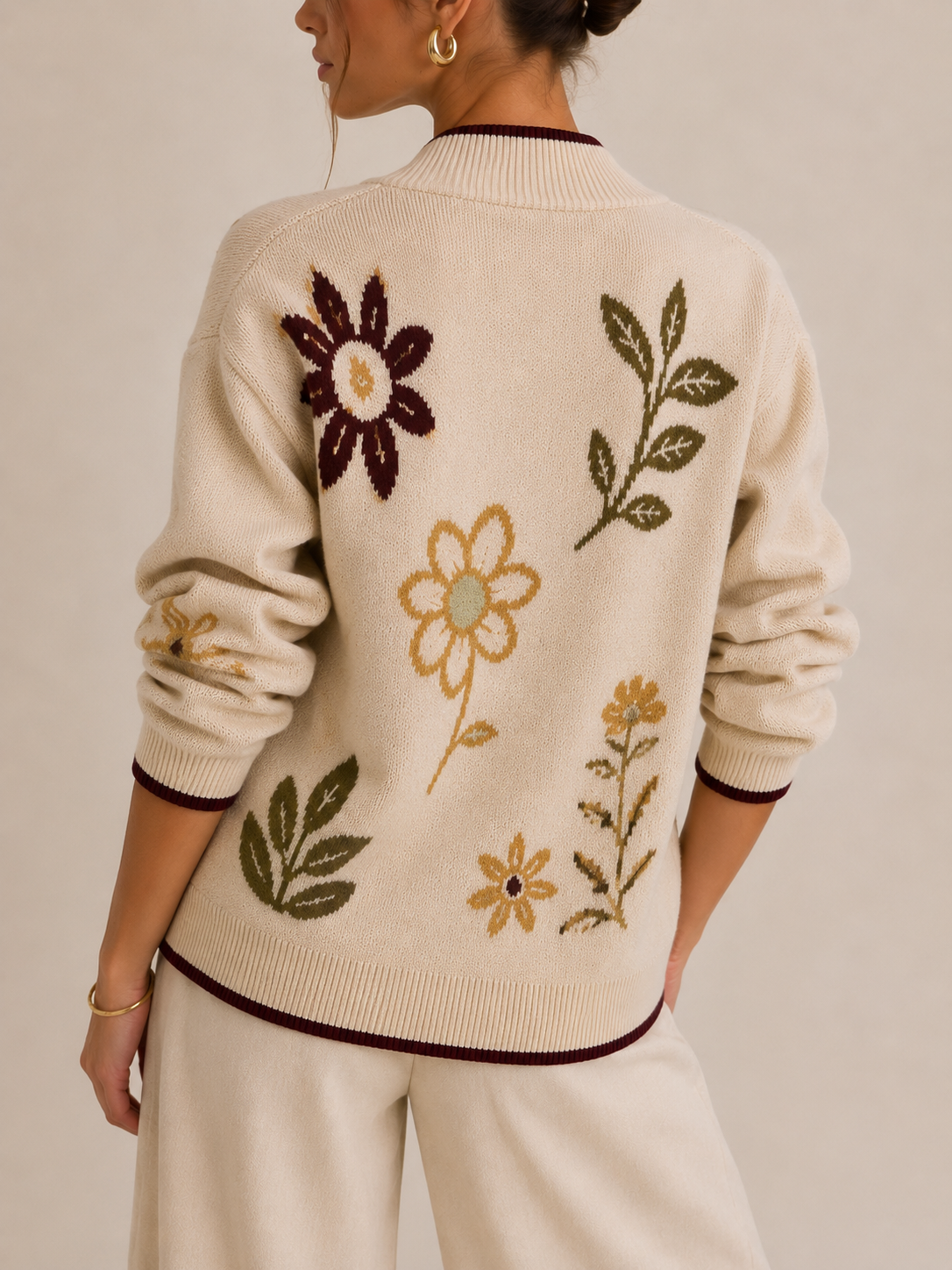 Knit cardigan - back
