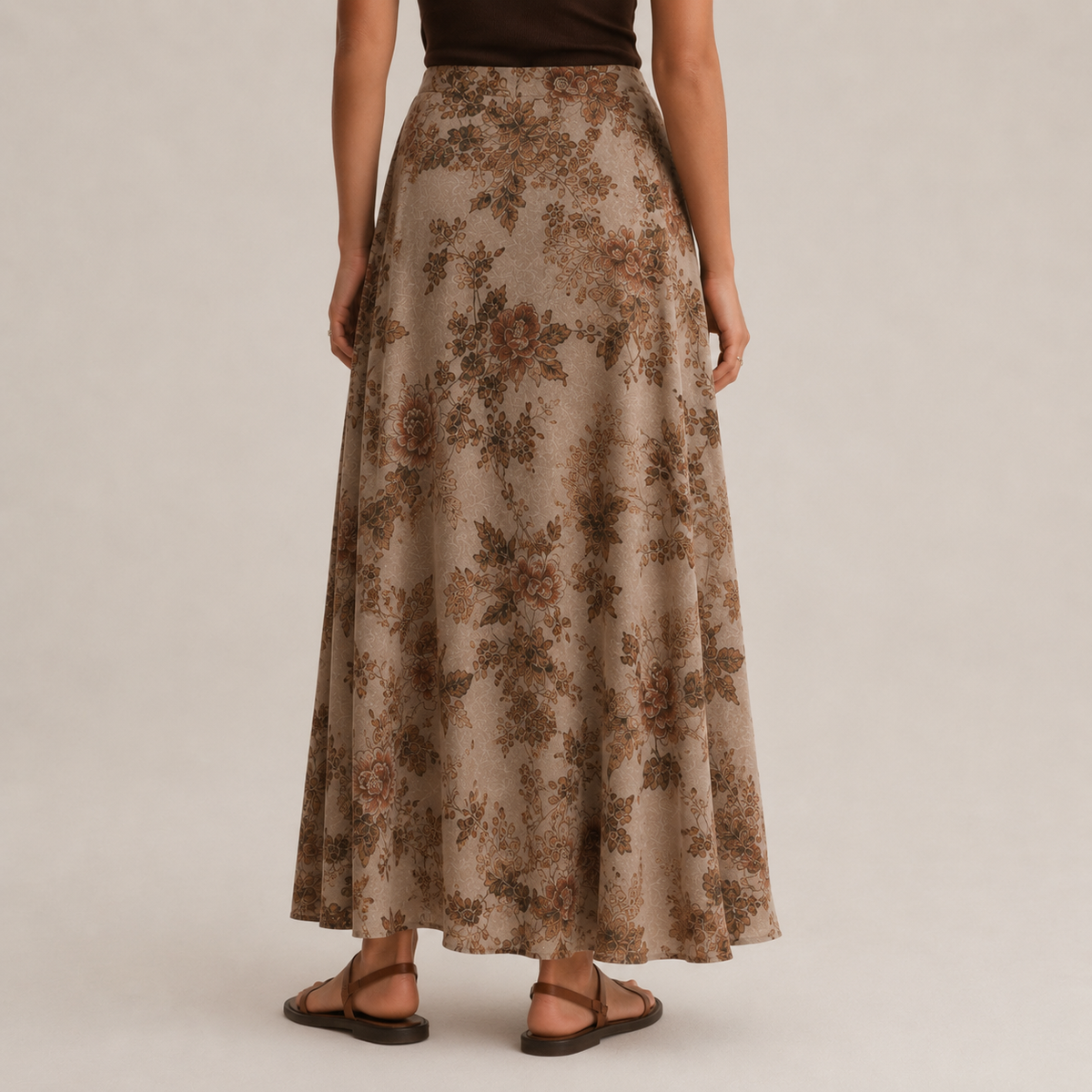 Tiered maxi skirt - back