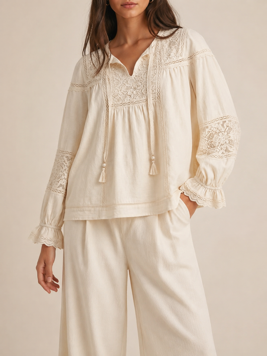 Everyday Blouse in beige, front