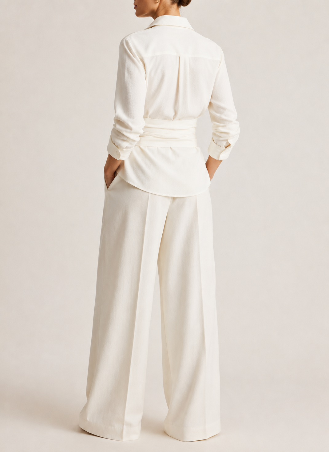 Collared Blouse in white, second view
