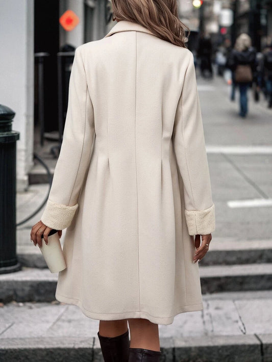 Lapel Double Breasted Overcoat