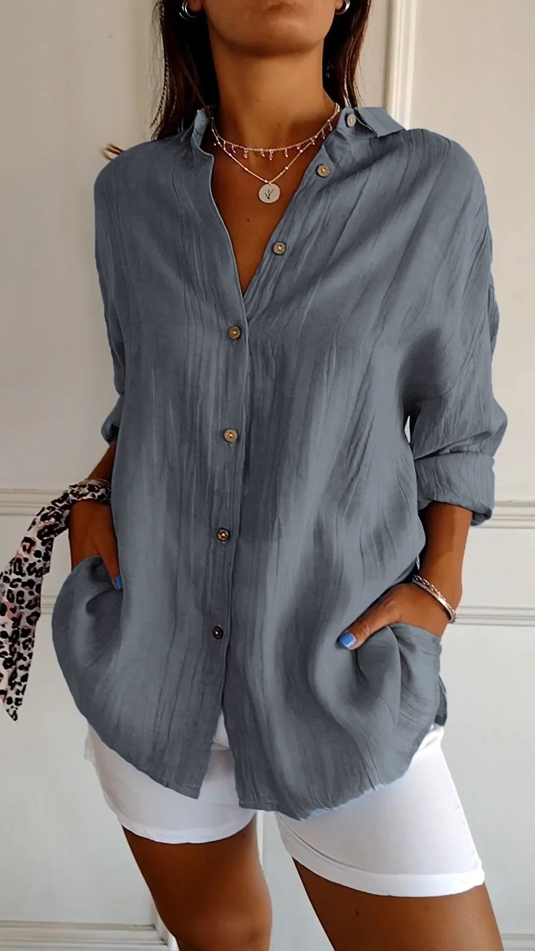 Relaxed Button Down Shirt
