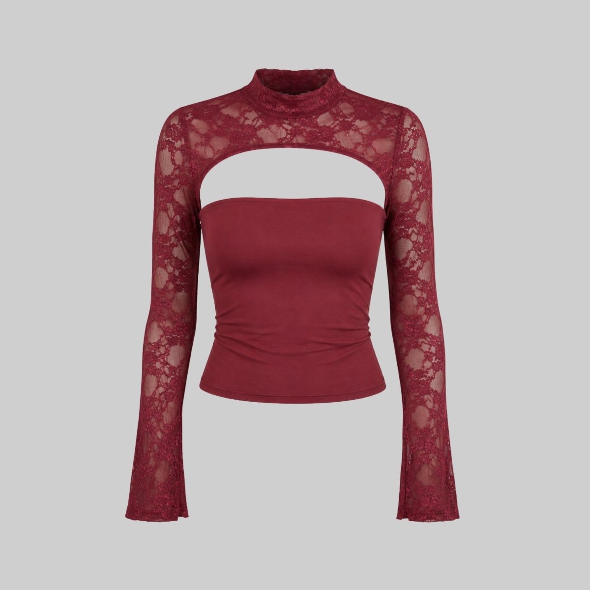 Cutout Lace Blouse